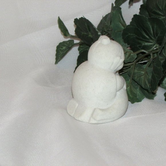 MARBELL Stone Art Sculpture Figurine Child & Seal 3" Belgium Statue Decor - Picture 5 of 7